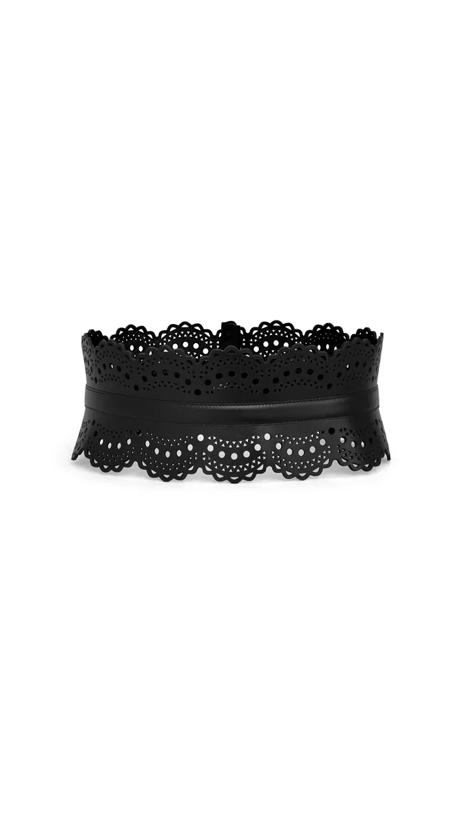 Alaïa Bustier Belt In Perforated Vienne Calfskin | Thumbnail 2 Alaïa Bustier Belt In Perforated Vienne Calfskin | Thumbnail 2