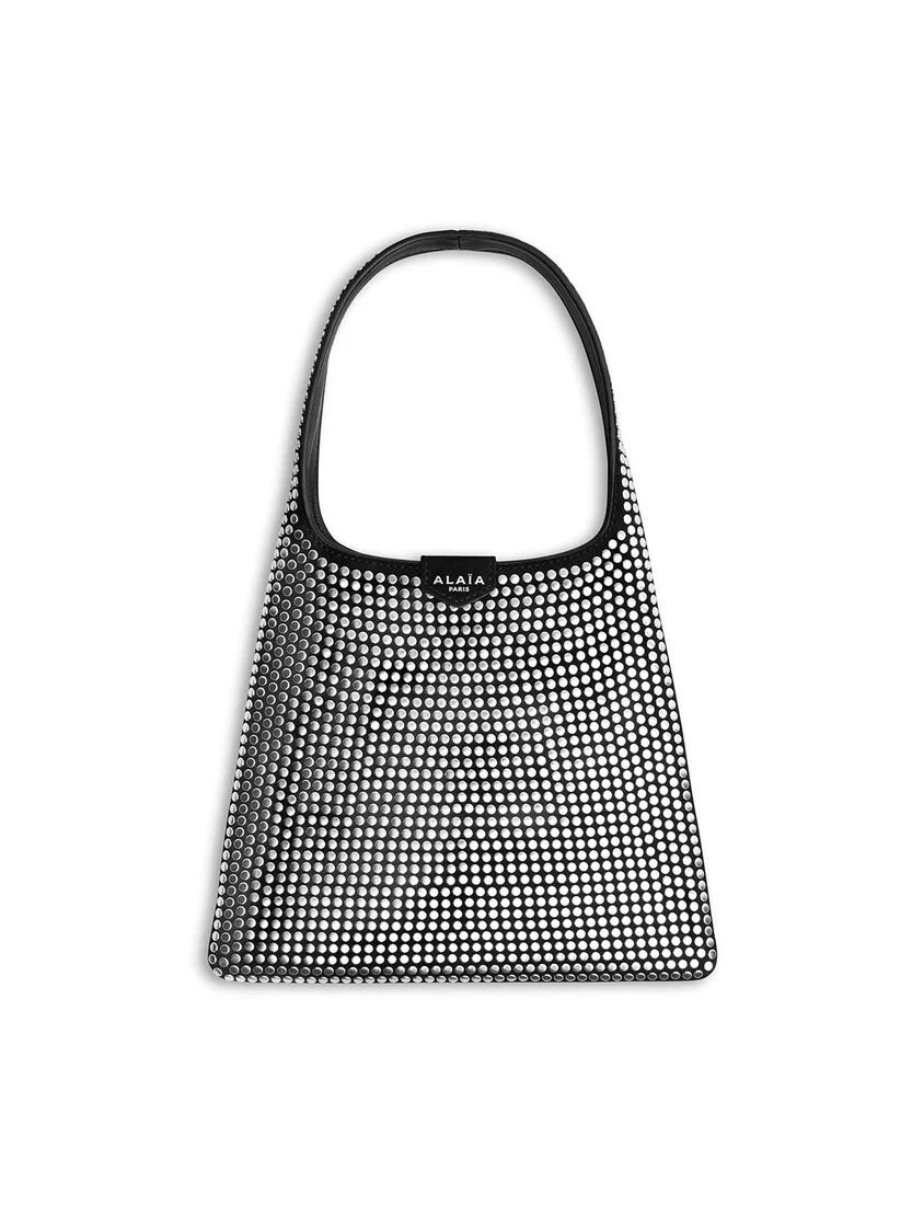 Alaïa Mini Hobo Bag In Suede With Studs
