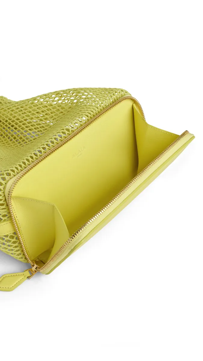 Alaïa Le Pochon Bag In Fishnet | Thumbnail 3