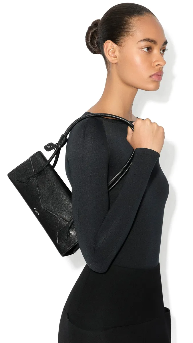 Alaïa Le Teckel Flap Small Bag In Shiny Goatskin | Thumbnail 4 Alaïa Le Teckel Flap Small Bag In Shiny Goatskin | Thumbnail 4