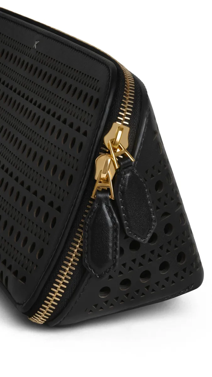 Alaïa Delta Clutch In Perforated Vienne Calfskin | Thumbnail 3