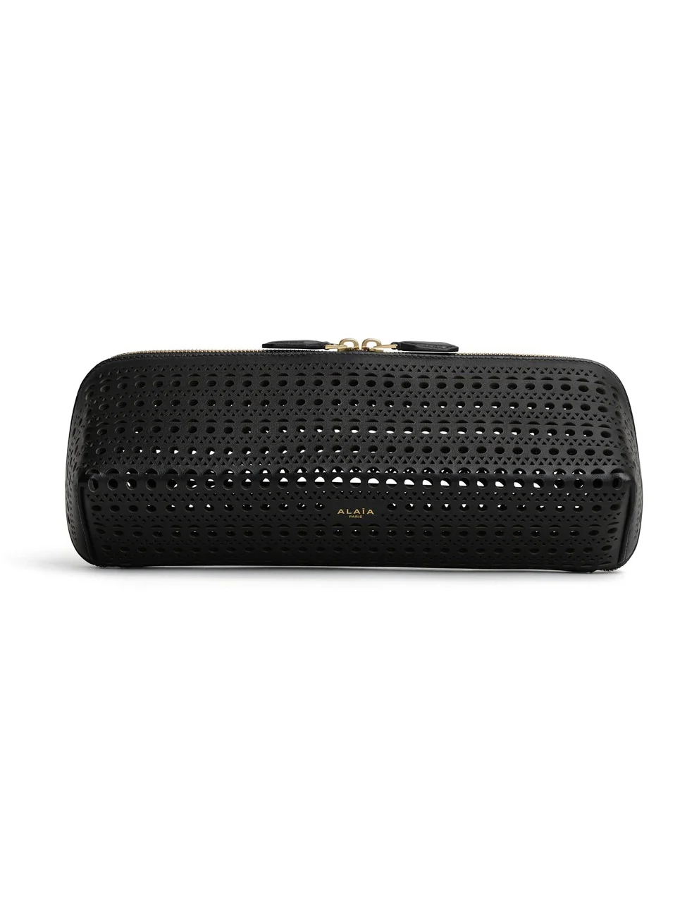 Alaïa Delta Clutch In Perforated Vienne Calfskin