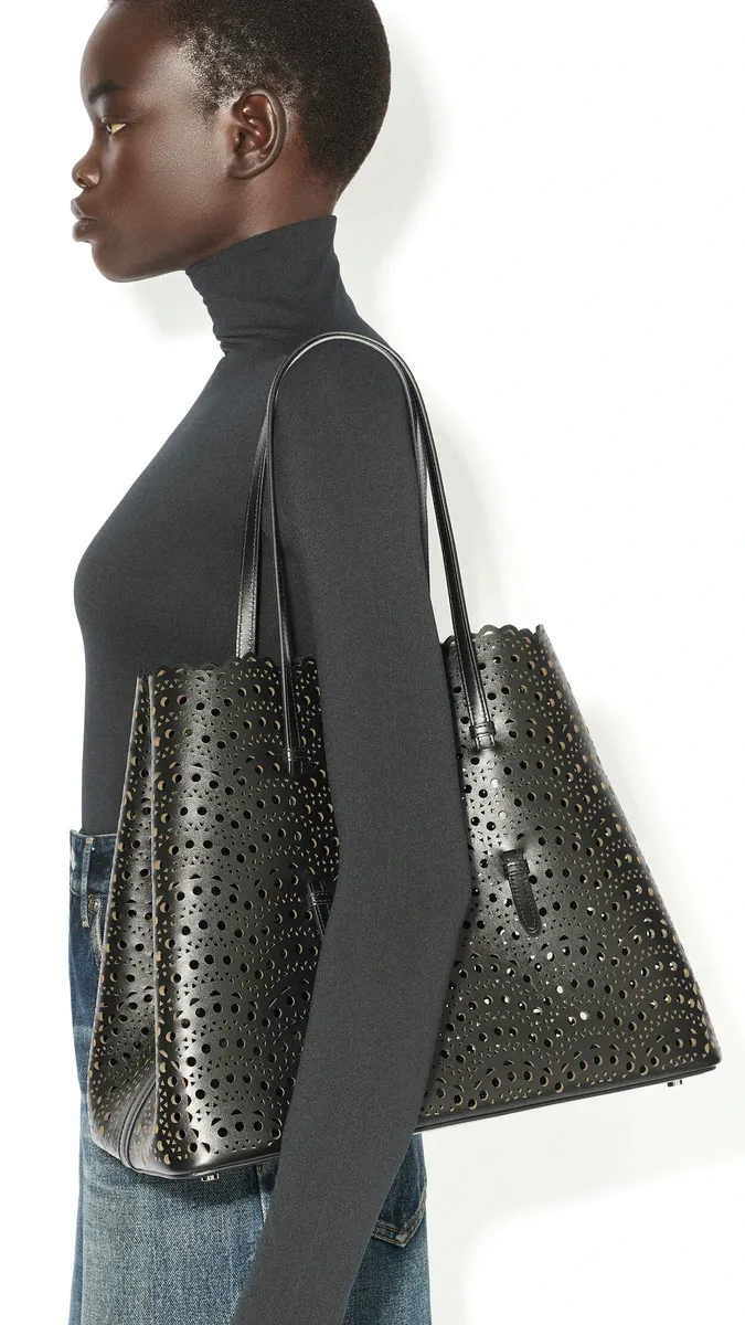 Alaïa Mina 37 Bag In Perforated Vienne Calfskin | Thumbnail 4