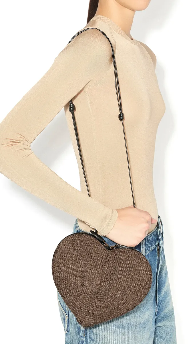Alaïa Le Coeur Bag In Paper Straw | Thumbnail 4 Alaïa Le Coeur Bag In Paper Straw | Thumbnail 4