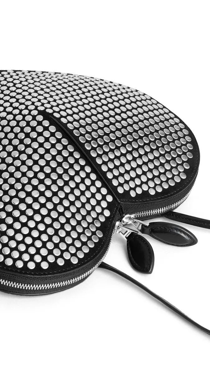 Alaïa Le Coeur Bag In Suede With Studs | Thumbnail 3 Alaïa Le Coeur Bag In Suede With Studs | Thumbnail 3