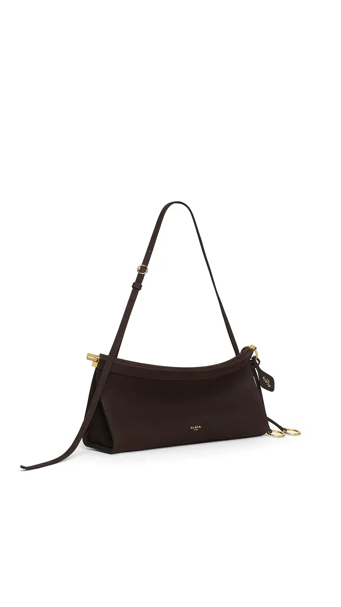 Alaïa Le Click East West Medium Bag In Nubuck | Thumbnail 2 Alaïa Le Click East West Medium Bag In Nubuck | Thumbnail 2