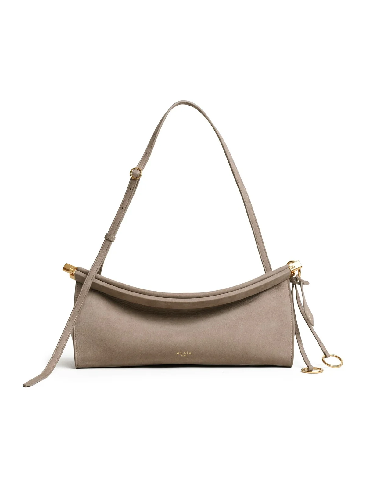 Le Click East West Medium Bag In Nubuck