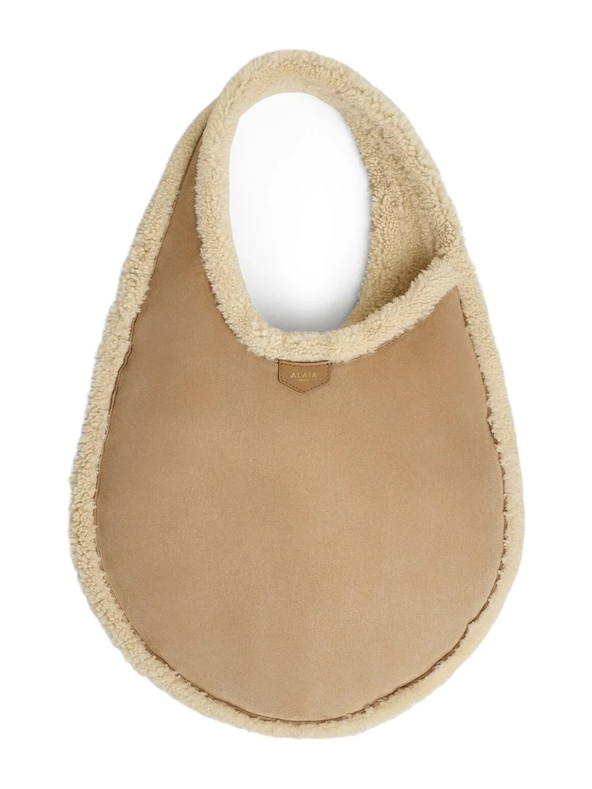 One Piece Hobo Bag In Merino Shearling