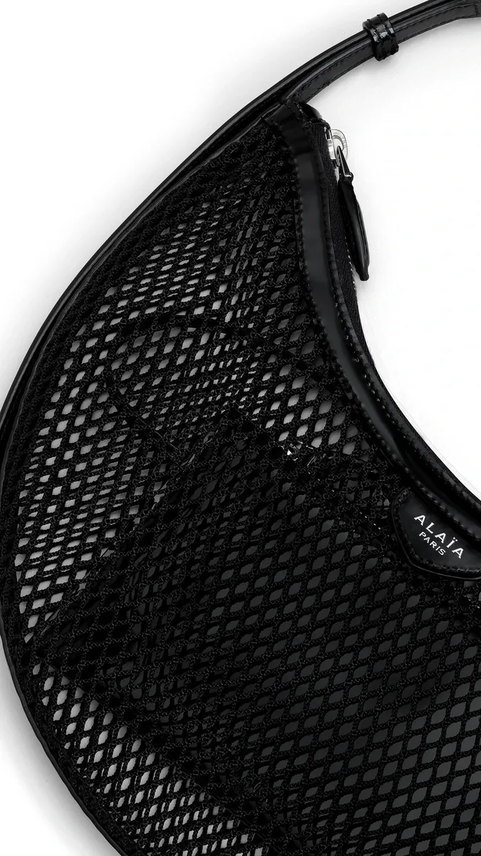 Alaïa One Piece Demi Lune Bag In Fishnet | Thumbnail 2
