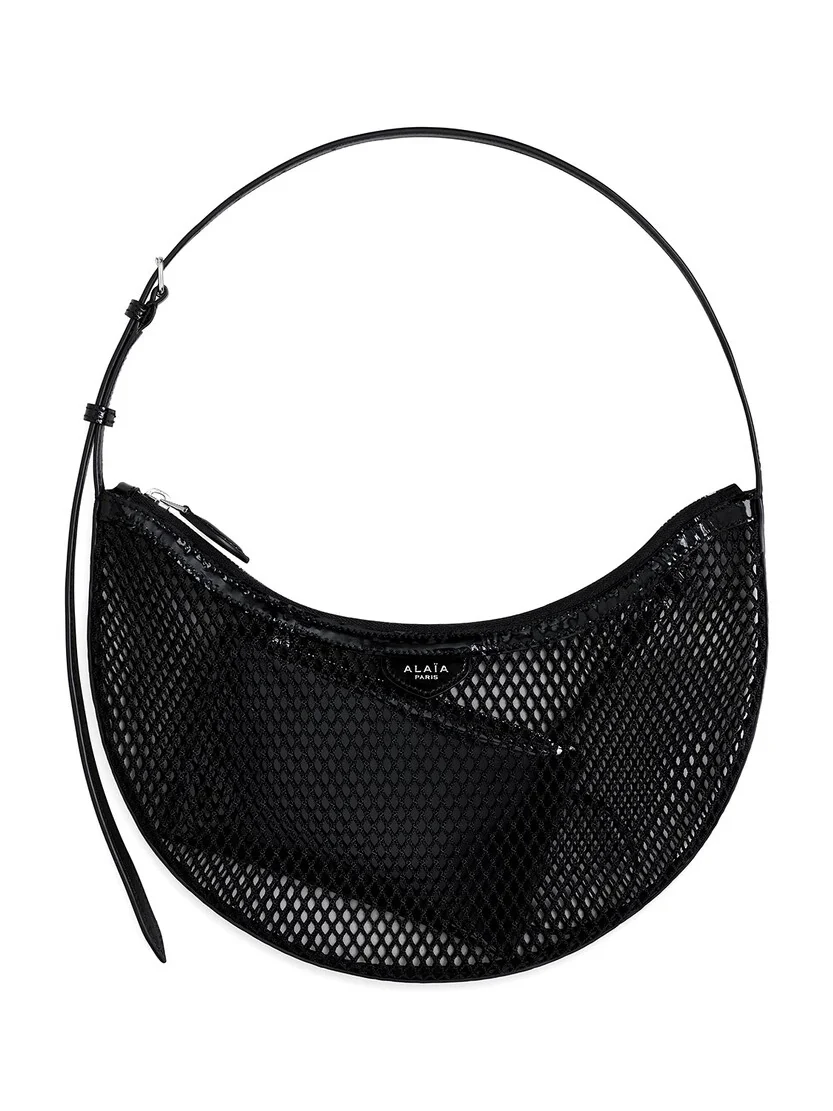 One Piece Demi Lune Bag In Fishnet One Piece Demi Lune Bag In Fishnet