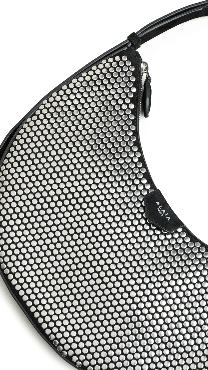 Alaïa One Piece Demi Lune Bag In Suede With Studs | Thumbnail 2