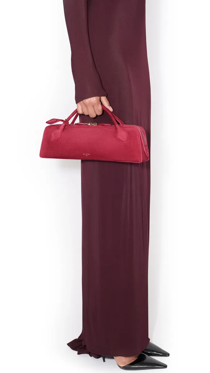 Alaïa Le Teckel Clutch In Suede | Thumbnail 4 Alaïa Le Teckel Clutch In Suede | Thumbnail 4