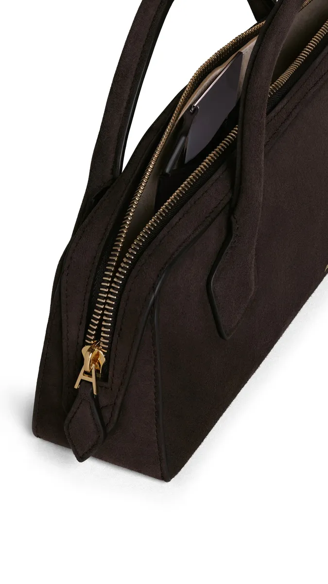 Alaïa Le Teckel Clutch In Suede | Thumbnail 3 Alaïa Le Teckel Clutch In Suede | Thumbnail 3