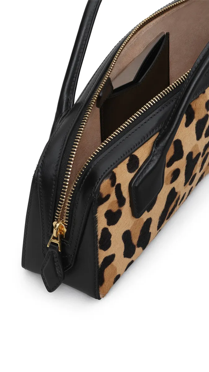 Alaïa Le Teckel Clutch In Leopard Haircalf | Thumbnail 3 Alaïa Le Teckel Clutch In Leopard Haircalf | Thumbnail 3