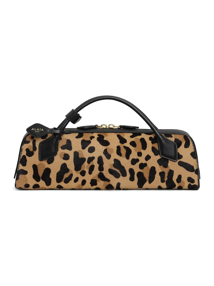 Alaïa Le Teckel Clutch In Leopard Haircalf