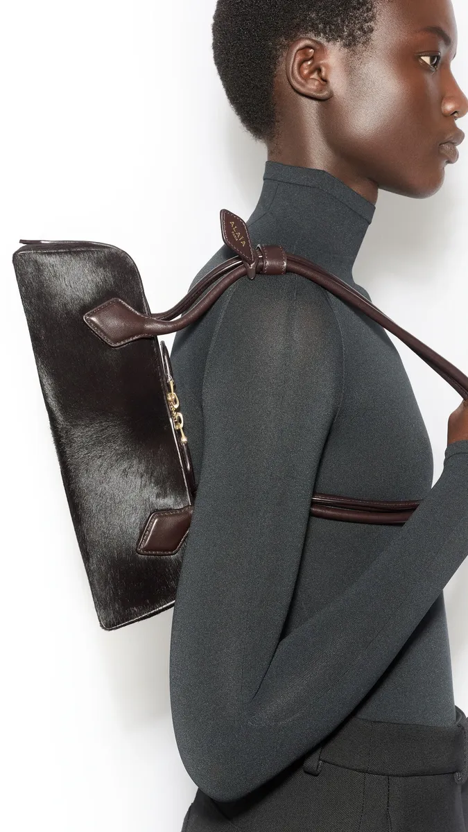 Alaïa Le Teckel Small Bag In Haircalf | Thumbnail 4