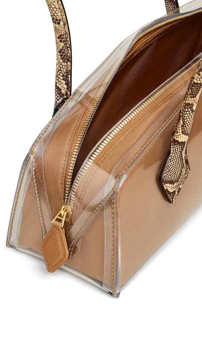 Alaïa Le Teckel Medium Bag In Polyurethane And Ayers Leather | Thumbnail 3 Alaïa Le Teckel Medium Bag In Polyurethane And Ayers Leather | Thumbnail 3