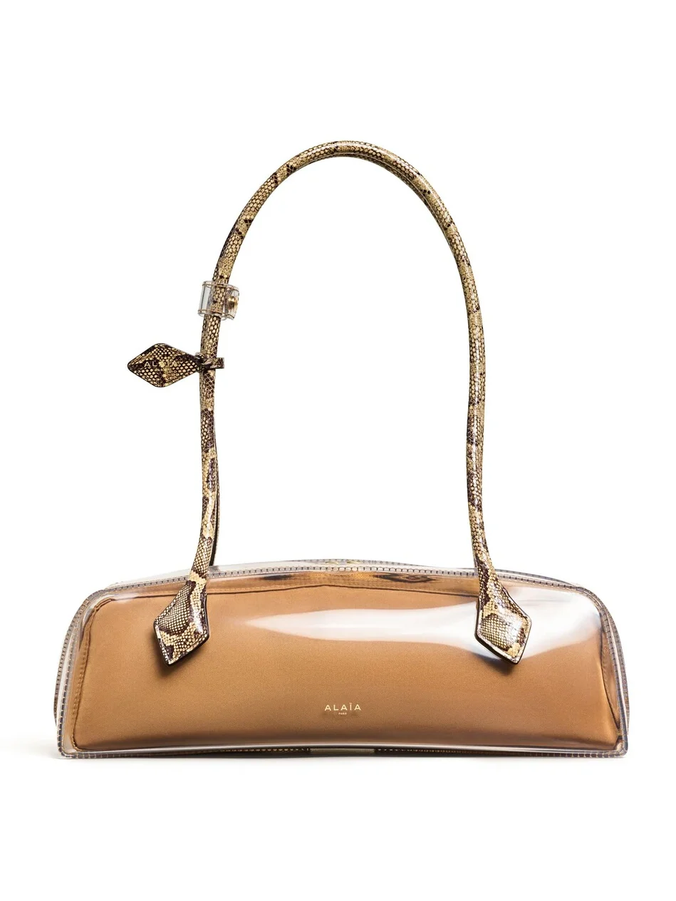 Le Teckel Medium Bag In Polyurethane And Ayers Leather Le Teckel Medium Bag In Polyurethane And Ayers Leather