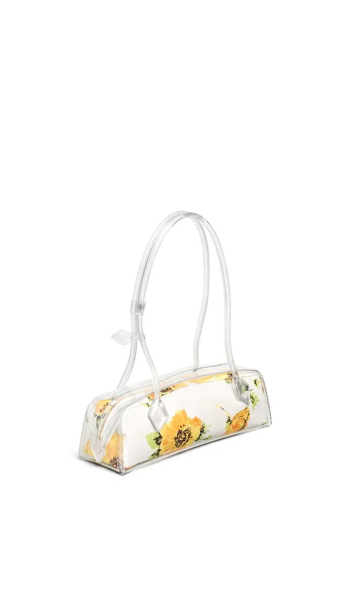 Alaïa Le Teckel Medium Bag In Polyurethane And Flower Print | Thumbnail 2