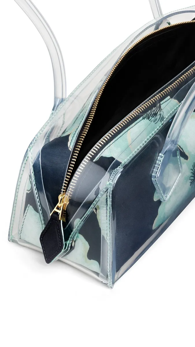 Alaïa Le Teckel Medium Bag In Polyurethane And Flower Print | Thumbnail 3
