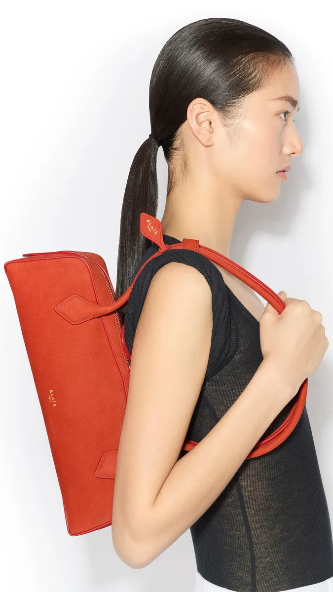 Alaïa Le Teckel Medium Bag In Nubuck | Thumbnail 4