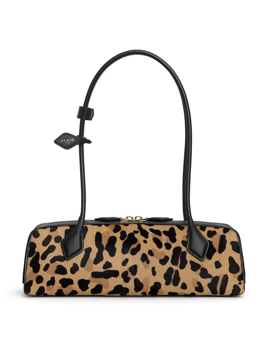 Le Teckel Medium Bag In Leopard Haircalf Le Teckel Medium Bag In Leopard Haircalf