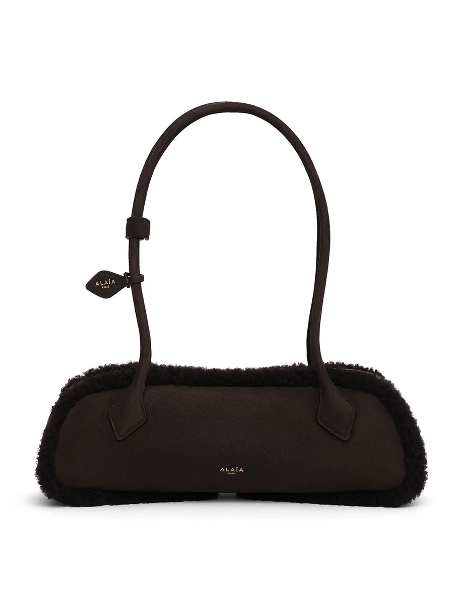 Le Teckel Medium Bag In Merino Shearling Le Teckel Medium Bag In Merino Shearling