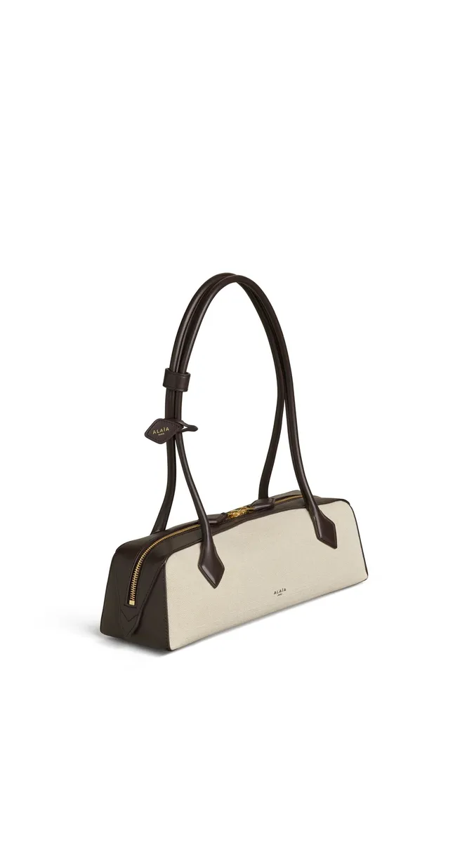 Alaïa Le Teckel Medium Bag In Canvas | Thumbnail 2 Alaïa Le Teckel Medium Bag In Canvas | Thumbnail 2