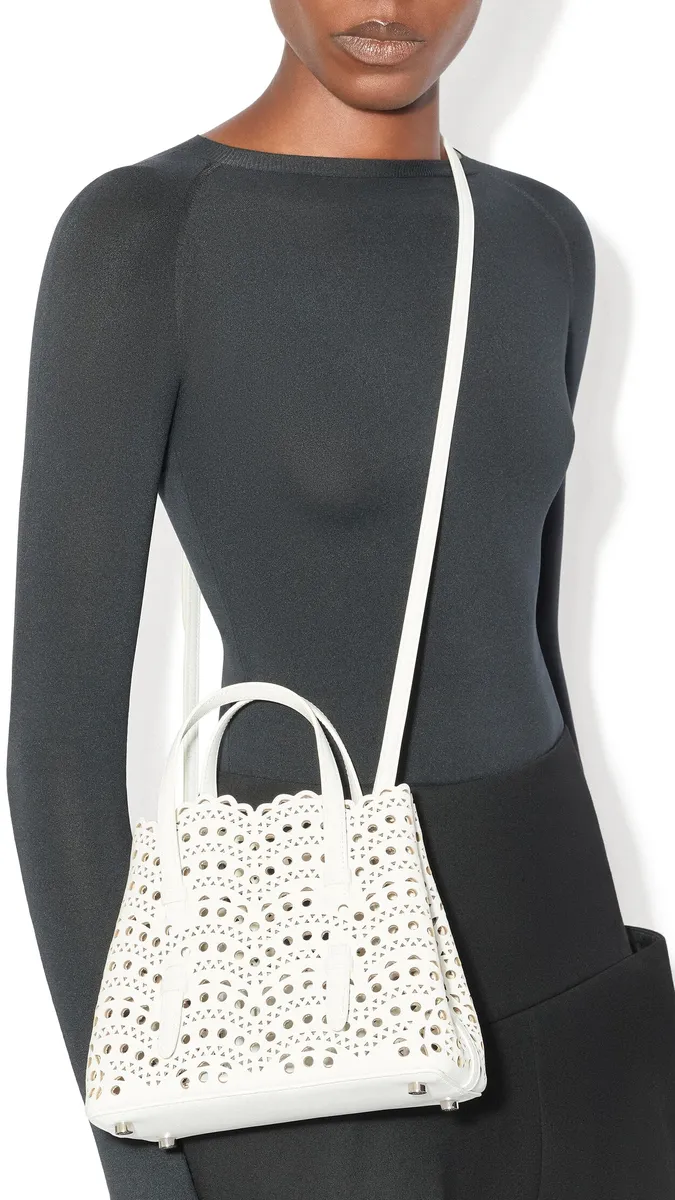 Alaïa Mina 20 Bag In Perforated Vienne Calfskin | Thumbnail 4 Alaïa Mina 20 Bag In Perforated Vienne Calfskin | Thumbnail 4