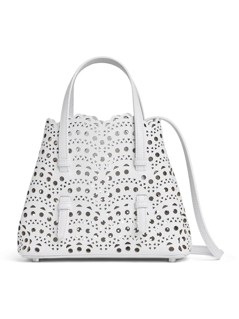 Alaïa Mina 20 Bag In Perforated Vienne Calfskin
