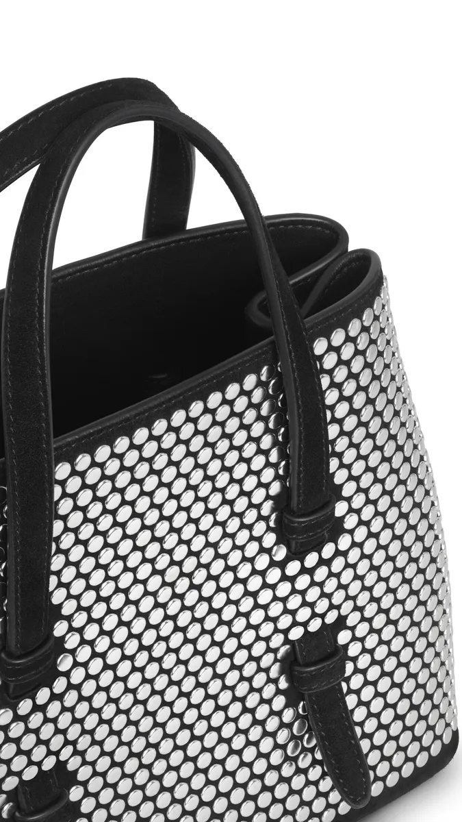 Alaïa Mina 20 Bag In Suede With Studs | Thumbnail 3 Alaïa Mina 20 Bag In Suede With Studs | Thumbnail 3