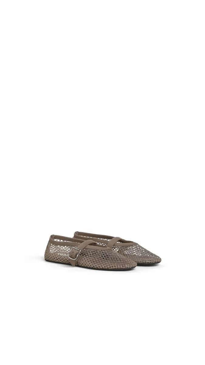 Alaïa Ballet Flats In Strass Fishnet | Thumbnail 2 Alaïa Ballet Flats In Strass Fishnet | Thumbnail 2