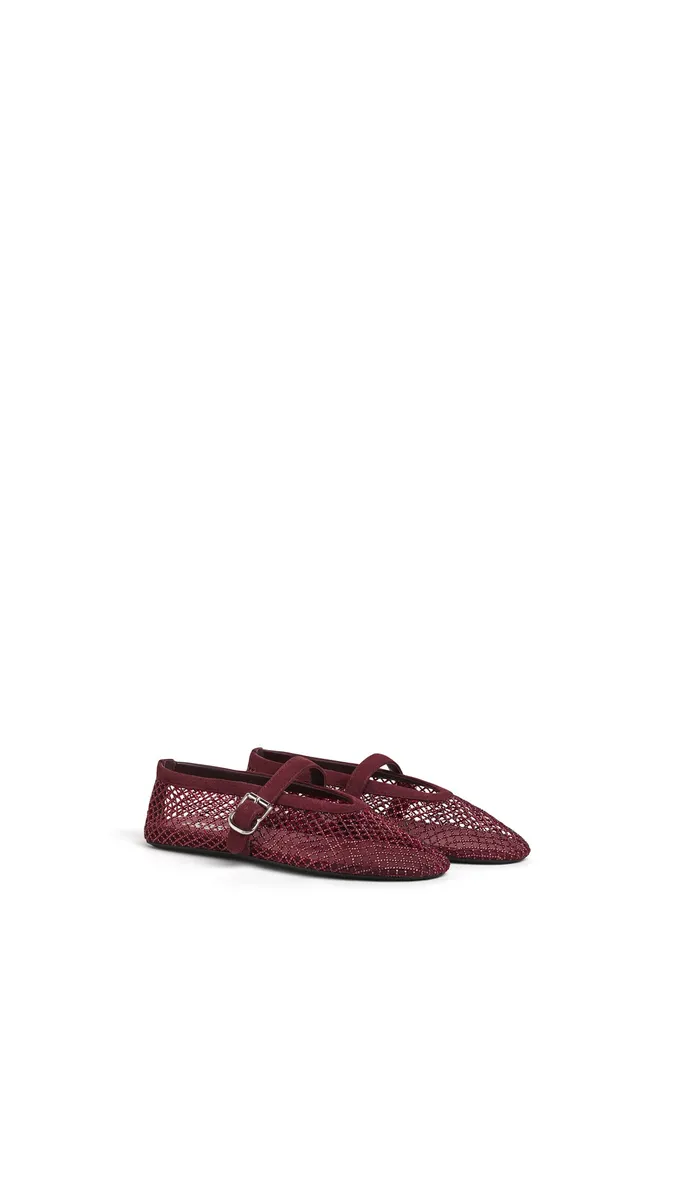 Alaïa Ballet Flats In Strass Fishnet | Thumbnail 2 Alaïa Ballet Flats In Strass Fishnet | Thumbnail 2