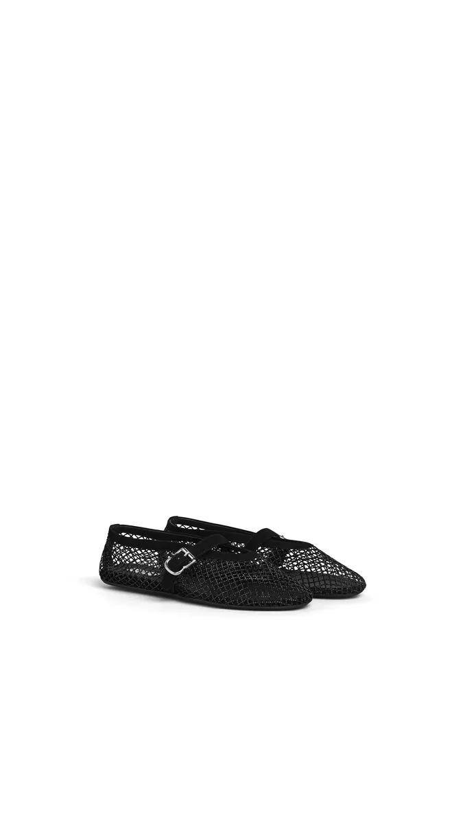 Alaïa Ballet Flats In Strass Fishnet | Thumbnail 2