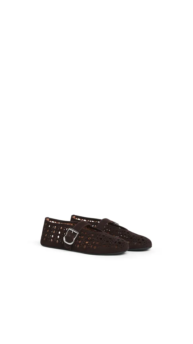 Alaïa Ballet Flats Vienne In Suede | Thumbnail 2 Alaïa Ballet Flats Vienne In Suede | Thumbnail 2