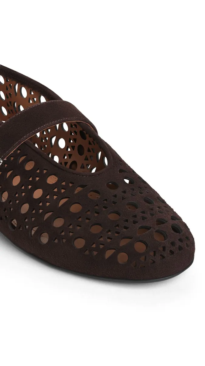 Alaïa Ballet Flats Vienne In Suede | Thumbnail 3 Alaïa Ballet Flats Vienne In Suede | Thumbnail 3