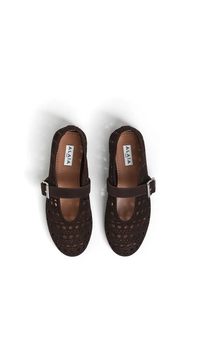 Alaïa Ballet Flats Vienne In Suede | Thumbnail 4 Alaïa Ballet Flats Vienne In Suede | Thumbnail 4