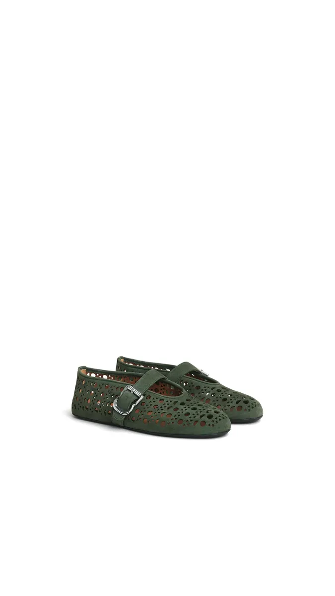 Alaïa Ballet Flats Vienne In Suede | Thumbnail 2 Alaïa Ballet Flats Vienne In Suede | Thumbnail 2