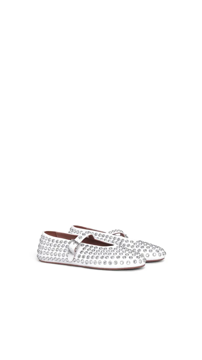 Alaïa Strass Lambskin Ballet Flats | Thumbnail 2 Alaïa Strass Lambskin Ballet Flats | Thumbnail 2