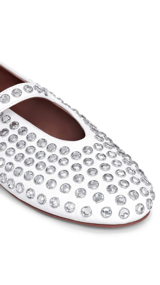 Alaïa Strass Lambskin Ballet Flats | Thumbnail 3 Alaïa Strass Lambskin Ballet Flats | Thumbnail 3