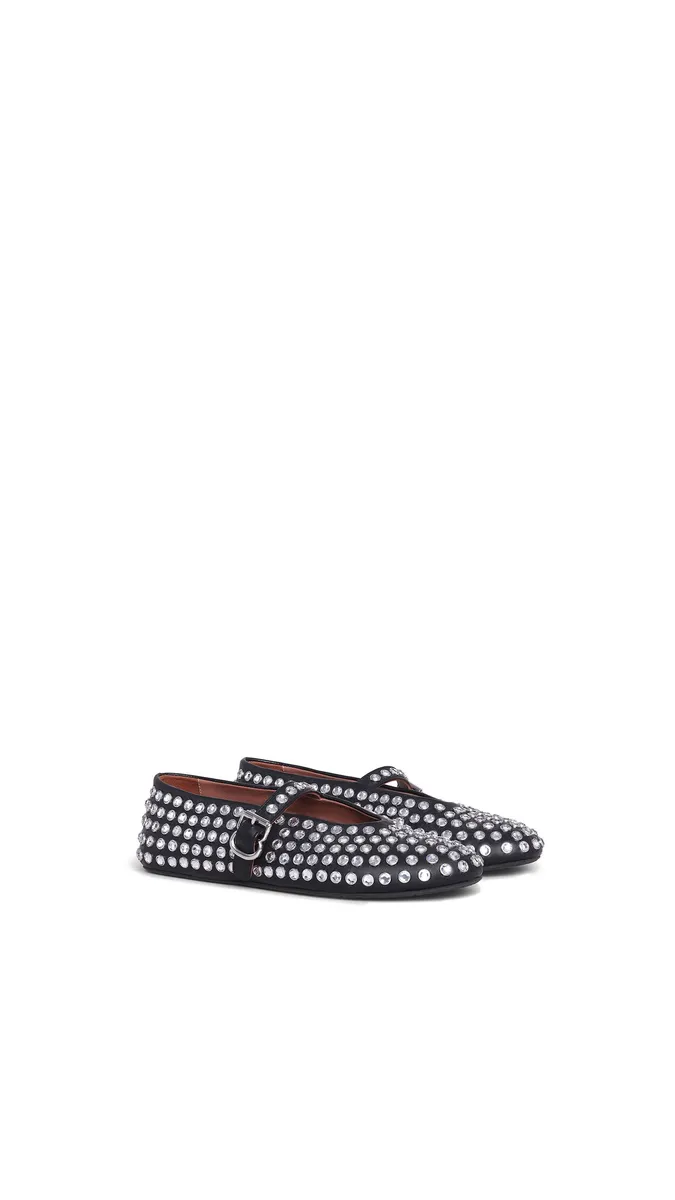 Alaïa Strass Lambskin Ballet Flats | Thumbnail 2 Alaïa Strass Lambskin Ballet Flats | Thumbnail 2