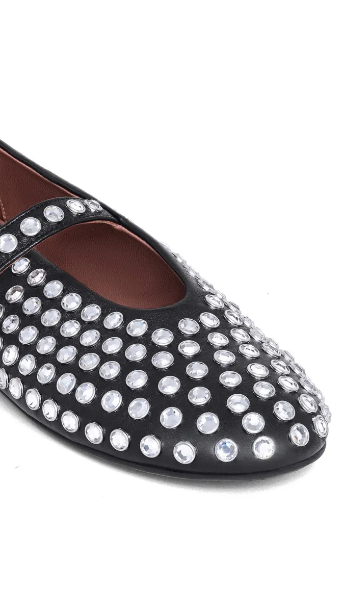 Alaïa Strass Lambskin Ballet Flats | Thumbnail 3 Alaïa Strass Lambskin Ballet Flats | Thumbnail 3
