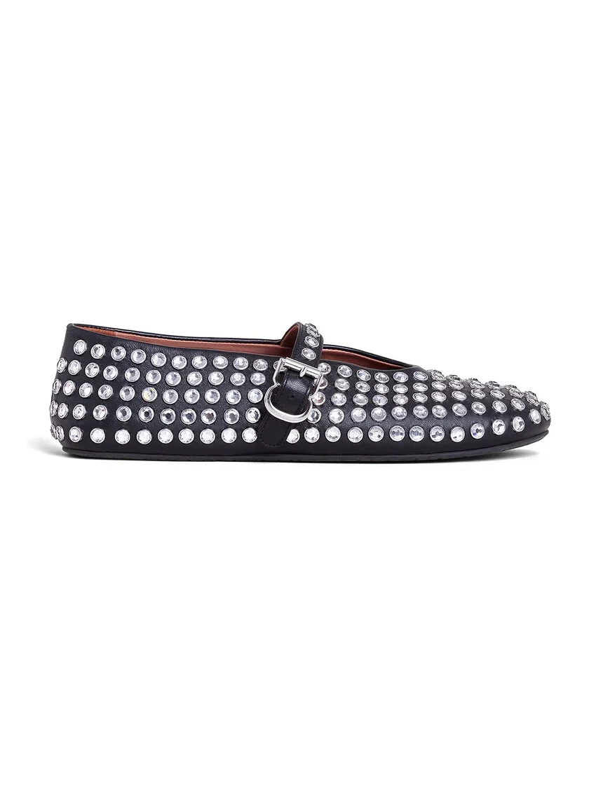 Alaïa Strass Lambskin Ballet Flats
