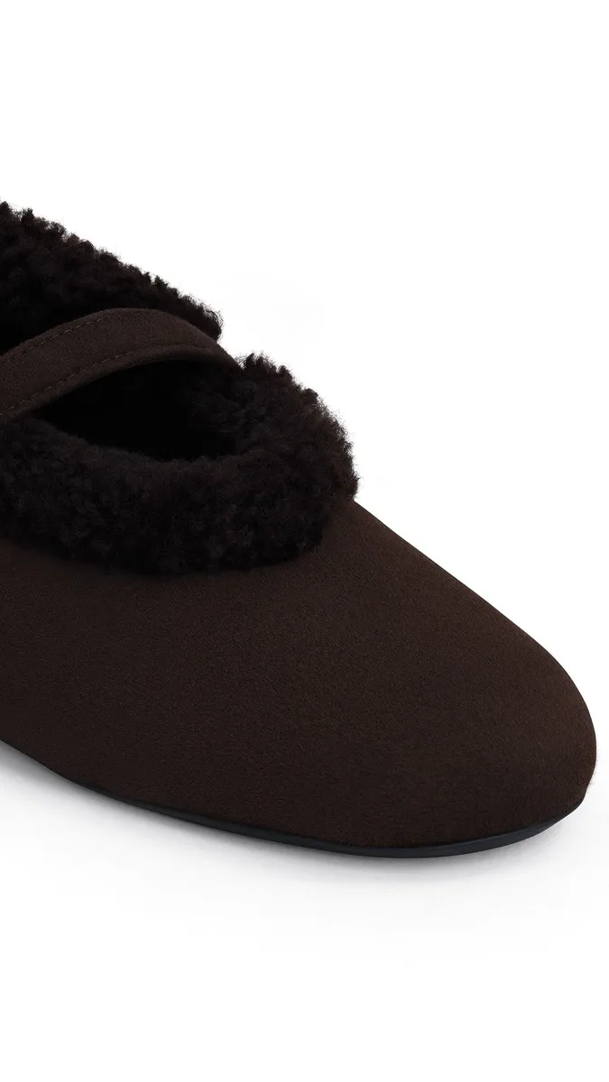 Alaïa Ballet Flats In Merino Shearling | Thumbnail 3 Alaïa Ballet Flats In Merino Shearling | Thumbnail 3