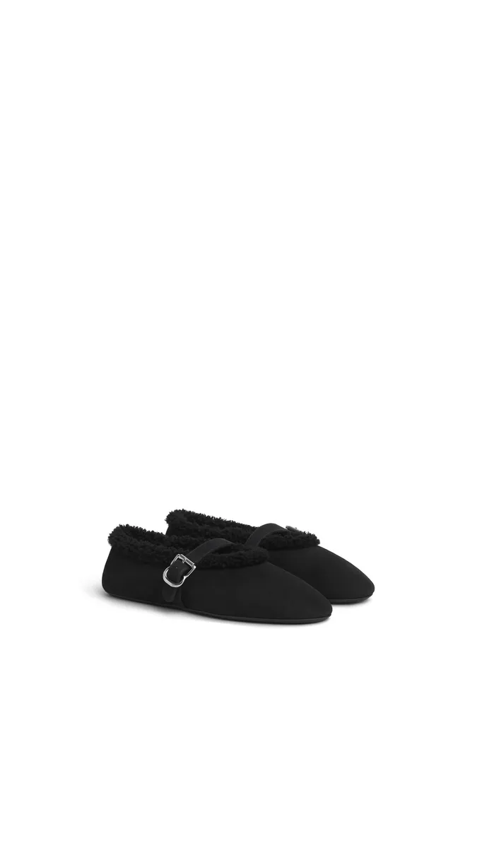 Alaïa Ballet Flats In Merino Shearling | Thumbnail 2