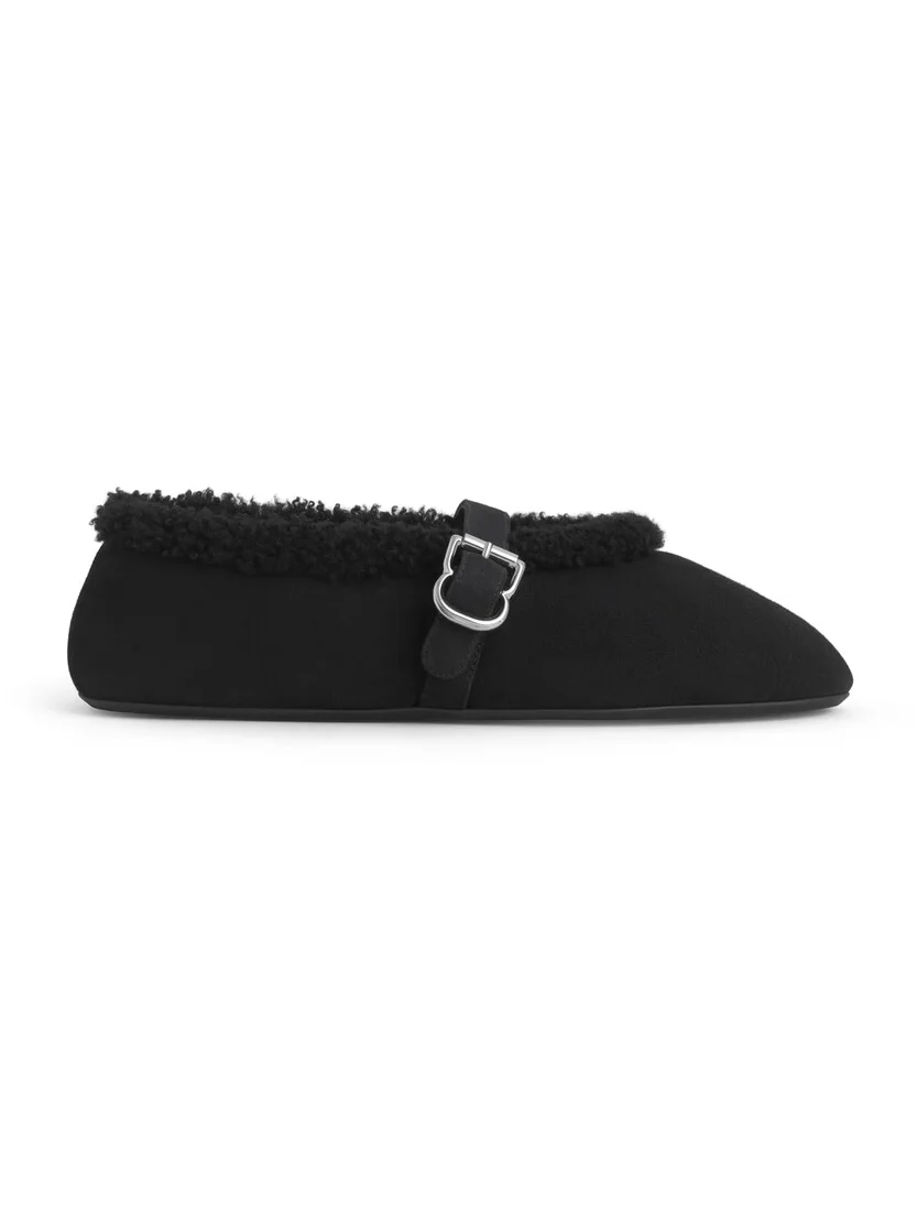 Alaïa Ballet Flats In Merino Shearling