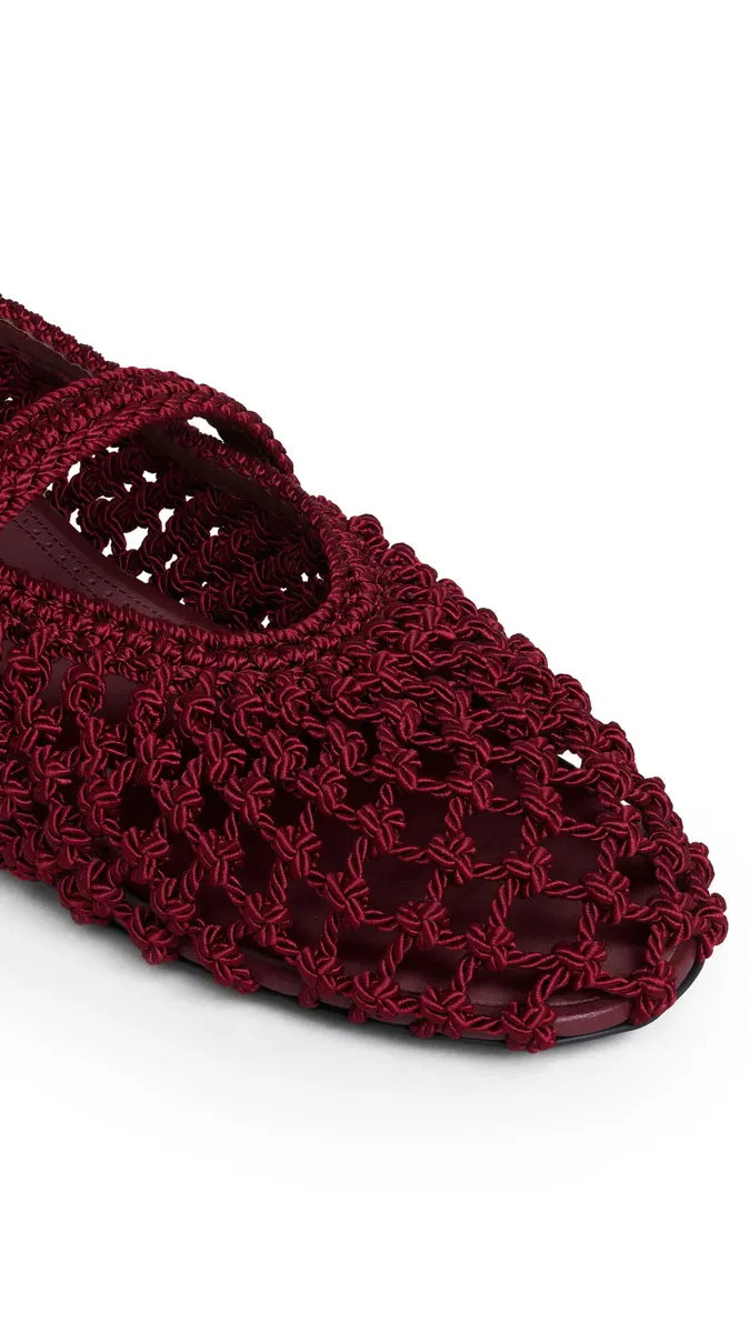 Alaïa Ballet Flats In Satin Cord | Thumbnail 3 Alaïa Ballet Flats In Satin Cord | Thumbnail 3