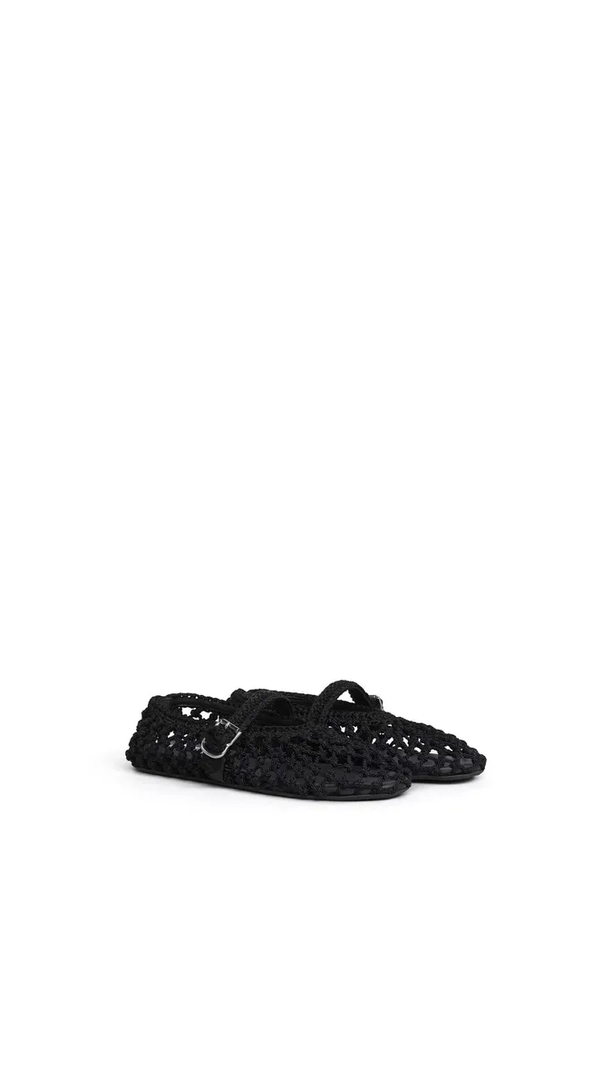 Alaïa Ballet Flats In Satin Cord | Thumbnail 2 Alaïa Ballet Flats In Satin Cord | Thumbnail 2