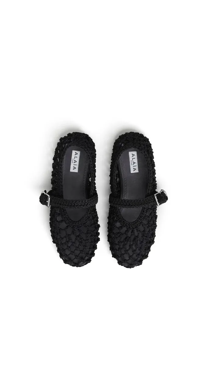 Alaïa Ballet Flats In Satin Cord | Thumbnail 3 Alaïa Ballet Flats In Satin Cord | Thumbnail 3