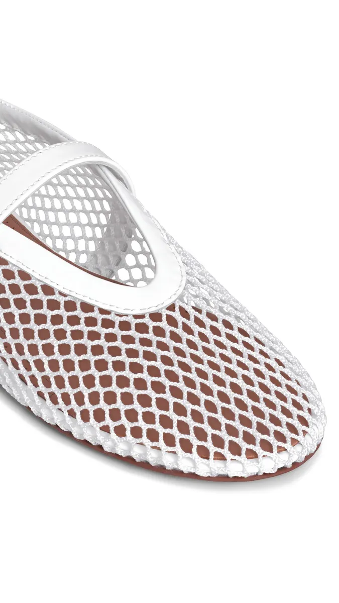 Alaïa Ballet Flats In Fishnet | Thumbnail 3 Alaïa Ballet Flats In Fishnet | Thumbnail 3
